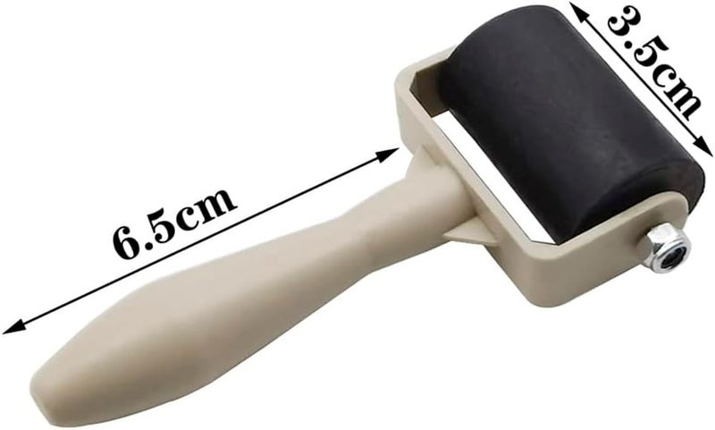 HRJZF 6 Pack Rubber Brayer Roller for Printmaking,Anti Skid Tape Construction Tools, Print,Great for Gluing Application Also,Ink and Stamping Tools 1.4 Inch - Image 2